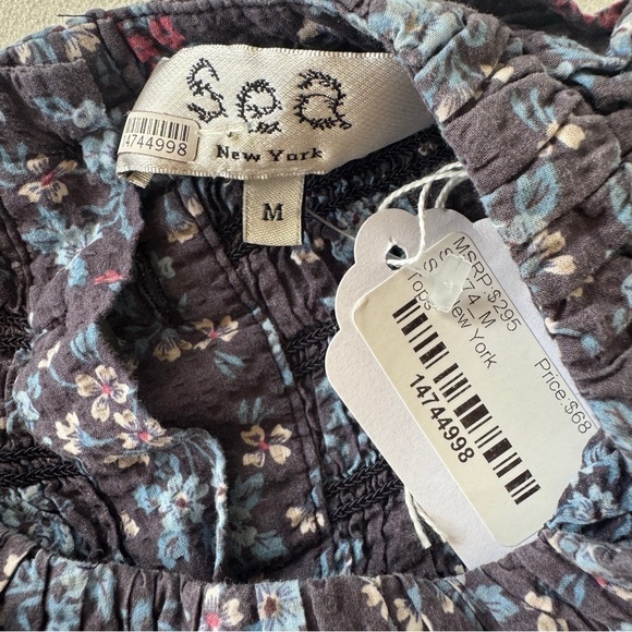 Sea New York Tilly Smocked Long Sleeve Top - Picture 3 of 7